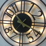 Modern Tasarımlı Işıklı Şık Duvar Saati 50x50 cm - Görsel 7