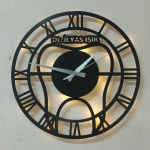 Diş Doktorlarına Özel İsimli Işıklı Duvar Saati - Görsel 3