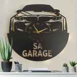 Bmw İsimli ve Işıklı Duvar Saati 40x40 cm - Görsel 3