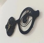 Optikçilere Özel Gözlük Tasarımlı Duvar Saati 50x50 cm - Görsel 3