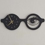 Optikçilere Özel Gözlük Tasarımlı Duvar Saati 50x50 cm - Görsel 2