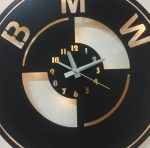 Bmw Logosu Tasarımlı Işıklı Duvar Saati - Görsel 6