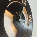 Bmw Logosu Tasarımlı Işıklı Duvar Saati - Görsel 7