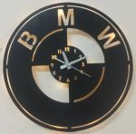 Bmw Logosu Tasarımlı Işıklı Duvar Saati - Görsel 2