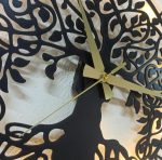 Hayat Ağacı Tasarımlı Işıklı Duvar Saati 50x50 cm - Görsel 5