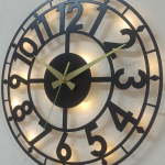 LED Işıklı Klasik Duvar Saati - Dekoratif ve Şık Tasarım - Görsel 5