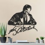 Atatürk İmzalı Özel Duvar Tablosu 40x40 cm