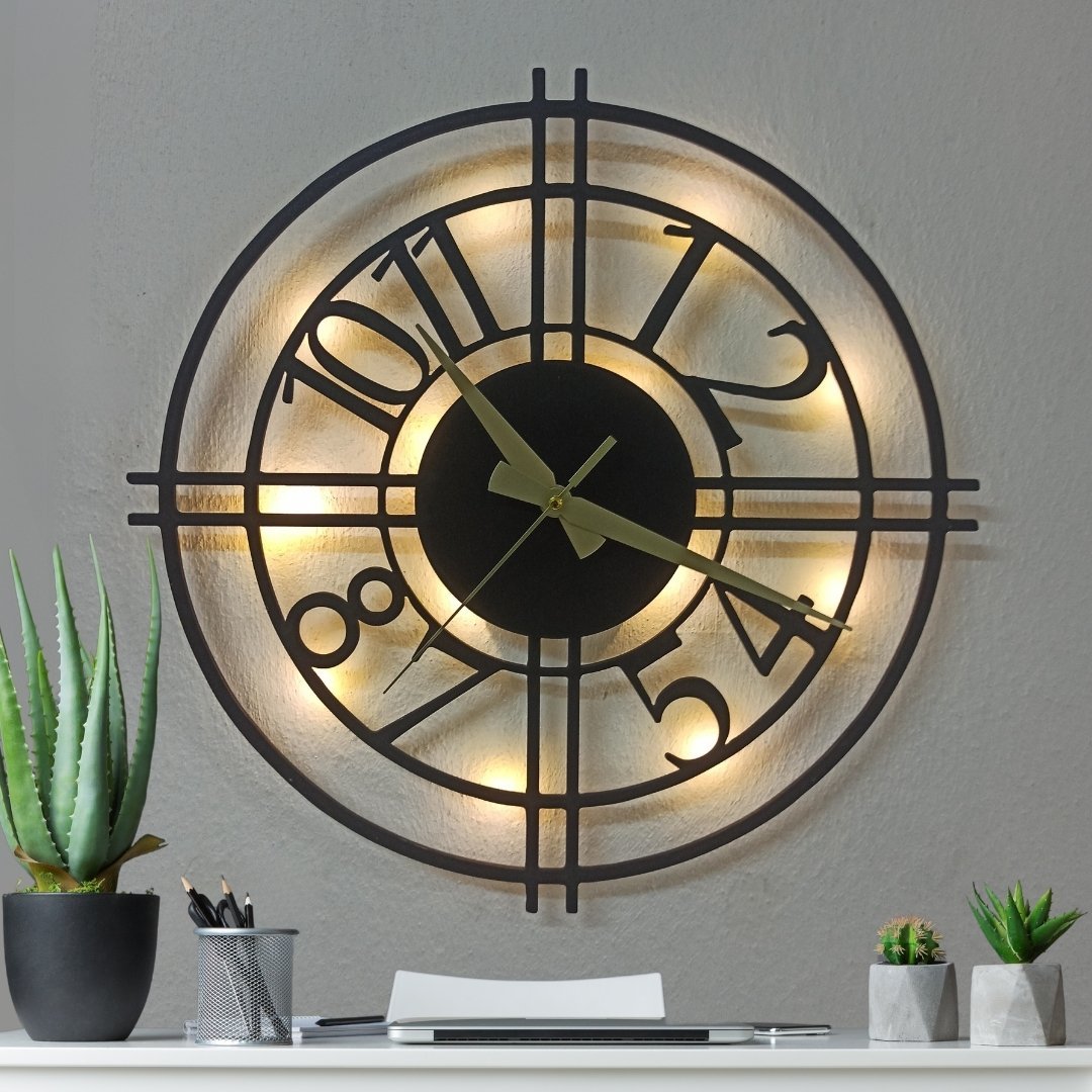 adsiz-tasarim-2024-12-08t163940-170 Modern Tasarımlı Işıklı Şık Duvar Saati 50x50 cm - Görsel 1