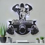 Fitness Salonlarına Özel Duvar Tablosu 40x40 cm