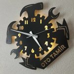 Oto Tamircilerine Özel Işıklı Duvar Saati - Görsel 4