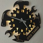 Oto Tamircilerine Özel Işıklı Duvar Saati - Görsel 3