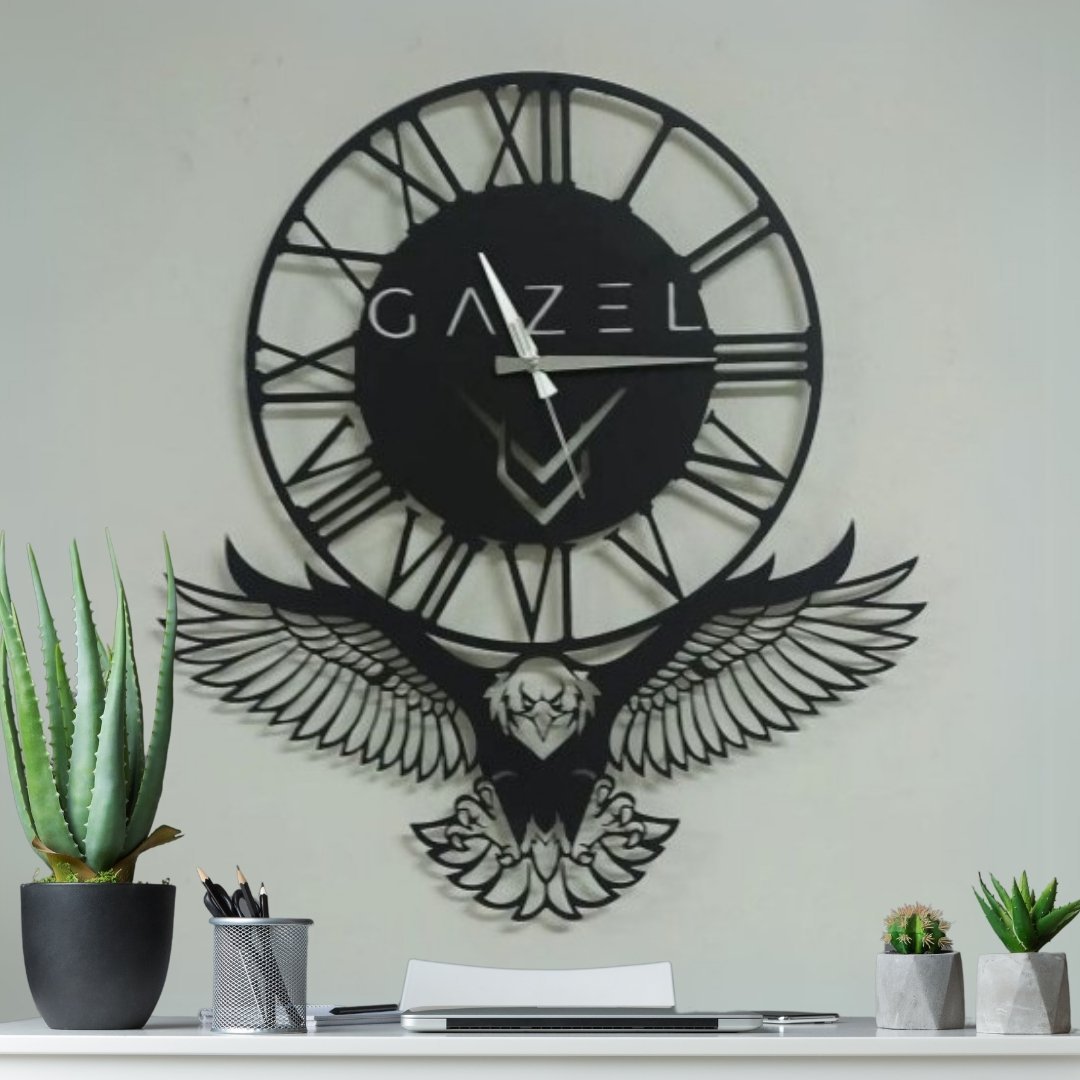 adsiz-tasarim-2024-12-13t183203-051 Kartal Duvar Saati – Güçlü ve Şık Tasarım - Görsel 1