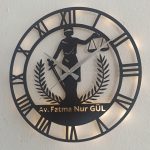 Avukatlara Özel İsimli ve Işıklı Duvar Saati - Görsel 6