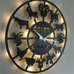 Çiftlik ve Et Firmalarına Özel İsimli ve Işıklı Duvar Saati - Görsel 4