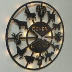 Çiftlik ve Et Firmalarına Özel İsimli ve Işıklı Duvar Saati - Görsel 5