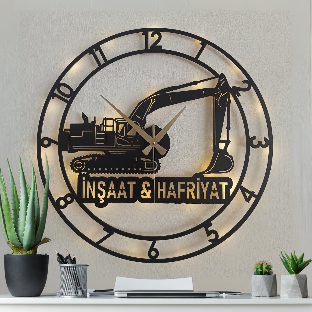 adsiz-tasarim-2024-12-20t094241-607 İnşaat ve Hafriyat Temalı Işıklı Duvar Saati - Görsel 1