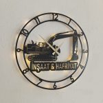 İnşaat ve Hafriyat Temalı Işıklı Duvar Saati - Görsel 6