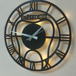 Diş Doktorlarına Özel İsimli Işıklı Duvar Saati - Görsel 7