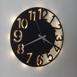 Modern Sayısal Işıklı Duvar Saati - Dekoratif LED Saat 40x40 cm - Görsel 2