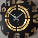 Modern Kesimli Işıklı Duvar Saati - Dekoratif LED Saat 40x40 cm - Görsel 4