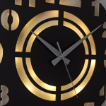 Modern Kesimli Işıklı Duvar Saati - Dekoratif LED Saat 40x40 cm - Görsel 5