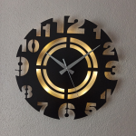 Modern Kesimli Işıklı Duvar Saati - Dekoratif LED Saat 40x40 cm - Görsel 6