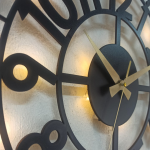 LED Işıklı Klasik Duvar Saati - Dekoratif ve Şık Tasarım - Görsel 6