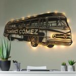 Tamirci Dükkanı Aydınlatmalı Duvar Dekoru, Otobüs Tasarımı