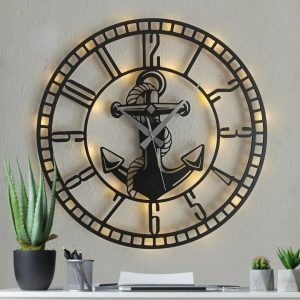 Denizci Çapası Duvar Saati, Ofis Duvar Saati