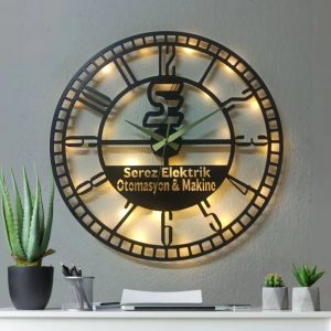 Firmalara Özel Işıklı Duvar Saatleri
