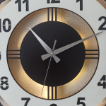 Beyaz Renkli Işıklı Duvar Saati - Geometrik Modern Saat - Görsel 6