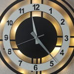 Beyaz Renkli Işıklı Çember Duvar Saati - Modern Şık Tasarım - Görsel 6