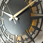 Pusula Tasarımlı Işıklı Duvar Saati - Dekoratif Saat - Görsel 7