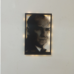 Atatürk Silüet Işıklı Duvar Dekoru – Şık ve Anlamlı Tasarım - Görsel 4