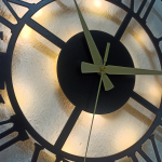 Roma Rakamlı Işıklı Duvar Saati - Şık ve Dekoratif Tasarım - Görsel 5