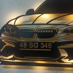 BMW F30 Aydınlatmalı Duvar Tablosu - Görsel 4