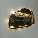 BMW F30 Aydınlatmalı Duvar Tablosu - Görsel 3