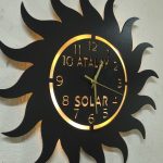 Güneş Enerji Firmasına Özel Işıklı Duvar Saati - Ofis Saati - Görsel 6