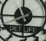 Veteriner Kliniğine İsimli Duvar Saati 40x40 cm - Görsel 5