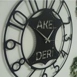 Deri Firmasına Özel İsimli Duvar Saati 40x40 cm - Görsel 5