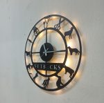 Veteriner Hekimlerine Özel Işıklı Duvar Saati 50x50 cm - Görsel 5