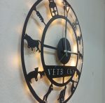 Veteriner Hekimlerine Özel Işıklı Duvar Saati 50x50 cm - Görsel 6