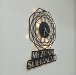 Sekizgen Tasarımlı İsime Özel Işıklı Duvar Saati - Görsel 5