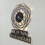 Sekizgen Tasarımlı İsime Özel Işıklı Duvar Saati - Görsel 7