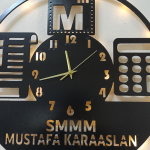 Mali Müşavir Işıklı Duvar Saati – Prestijli Ofis Dekoru 50x50 cm - Görsel 6