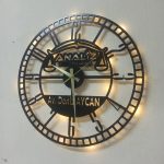 Kişiye Özel Avukat Temalı Işıklı Duvar Saati – Şık ve Modern 50x50 cm - Görsel 2