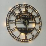 Kişiye Özel Avukat Temalı Işıklı Duvar Saati – Şık ve Modern 50x50 cm - Görsel 3