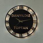 Firma Logolu Işıklı Duvar Saati – Özel Tasarım Ürün 50x50 cm - Görsel 4