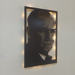 Atatürk Silüet Işıklı Duvar Dekoru – Şık ve Anlamlı Tasarım - Görsel 3