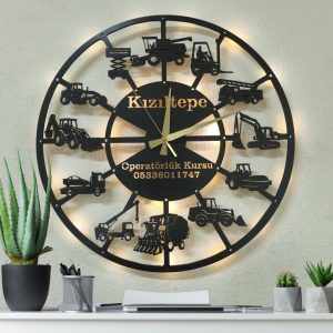 Operatörlük Kurslarına Özel Işıklı Duvar Saati Tasarımı